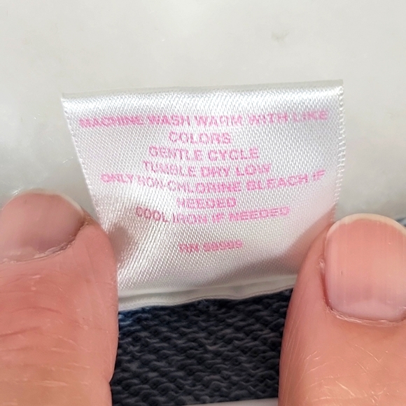 Jasmine & Ginger Blue Burn Out Sweatshirt Hoodie Size L - Picture 8 of 8